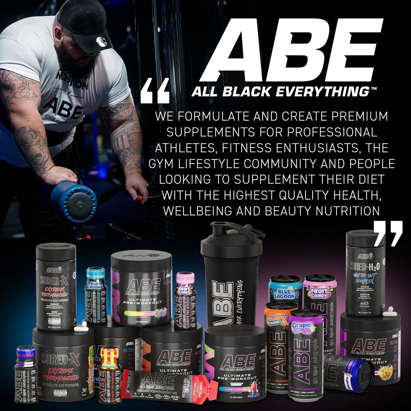 ABE All Black Everything - Extremely Potent Pre-Workout Powder 375 Gr.