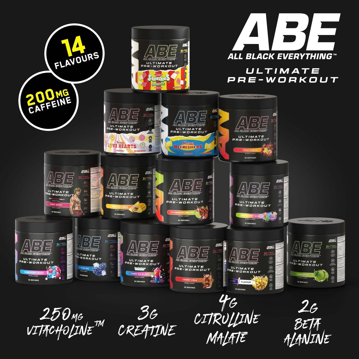 ABE All Black Everything - Extremely Potent Pre-Workout Powder 375 Gr.