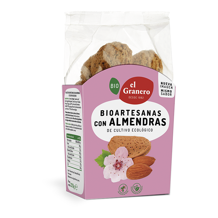 Galletas Artesanas con Almendra Bio, 250 g